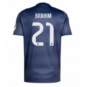 Lacne Muži Futbalové dres Real Madrid Brahim Diaz #21 2025-26 Krátky Rukáv - Preč
